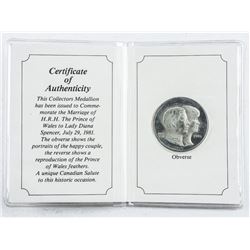 1981 Charles and Diana Collector Medal/Folio