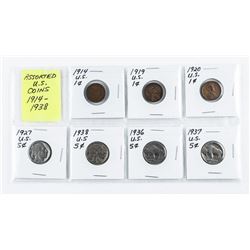 Group (7) US Coins: 1914-1938