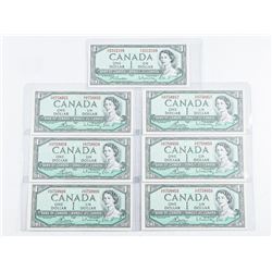 Group (7) Bank of Canada 1954 1.00 B/R