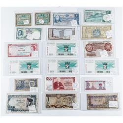 Estate Group of World Notes, Identified and Graded. Total CAT 252