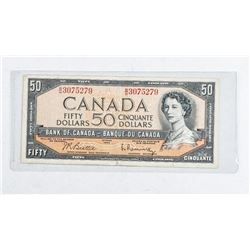 Bank of Canada 1954 50.00 Note B/R