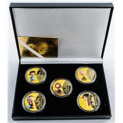 Snoopy 5 Medallion Collection with C.O.A. (ER+)