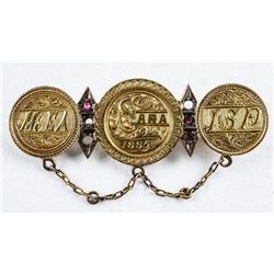Estate 3 Gold Coins - Early 1800's 'Pin' Handmade