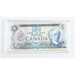 Bank of Canada 1979 5.00 with Red Mint Marks Cased. UNC.