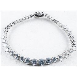 925 Silver Bracelet Tennis Style with Swarovski Elements
