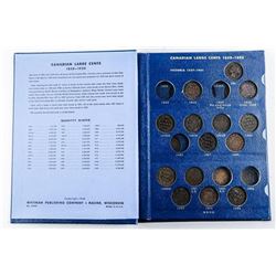 Estate Canada Large Cent Collection Whitman Book (29 Coins)