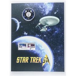 RCM/Canada Post - Star Trek 50 25 Cent Coin and Stamp Folio 'Scarce' (OE)