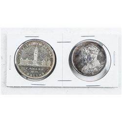 Canada 1939 Silver Dollar and Medal First Royal Visit Canada