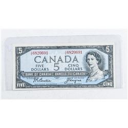 Bank of Canada 1954 5.00 (VF) B/C