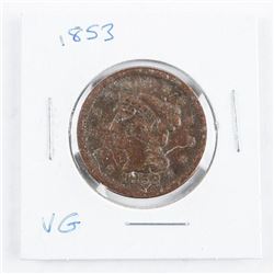1853 USA Large Cent VG