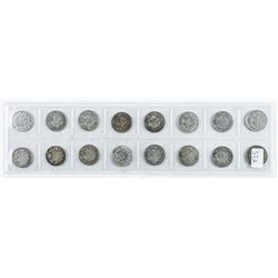 Group of (16) Canada Silver Early Years, 10 Cent