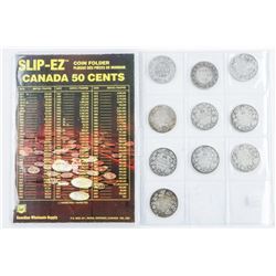 Estate Group (10) CAD Silver 50 Cent