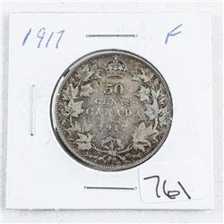 Canada 1917 Silver 50 Cent F