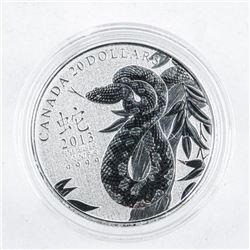 .999 Fine Silver $20.00 Coin 'Snake'