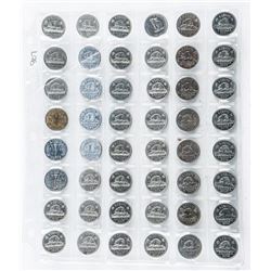 Group of (48) Canada 5 Cents