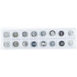 Group of (16) Canada Silver Ten Cents