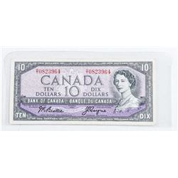 Bank of Canada 1954 10.00. Modified Portrait, B/C