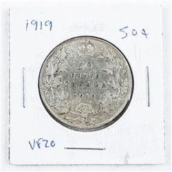 1919 Canada Silver 50 cent VF20