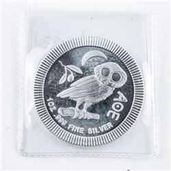 .9999 Fine Silver Athenian Owl Stacking 2.00 Coin