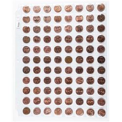 Group of (88) Canada 1 Cent Coins: 1950s - 1970s - 1990s etc