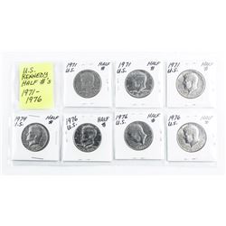 Group of (7) Kennedy Half Dollars