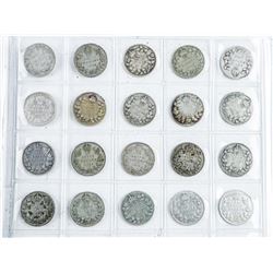 CANADA - 20 Coin Collection Early 1900's 10 Cents