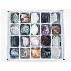 20pc Collection Rocks and Minerals - All Identified