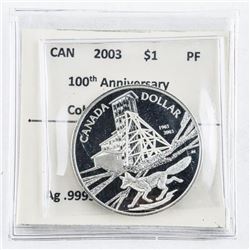 100th Anniversary Cobalt Silver Strike 1903-2003 .9999 Fine Silver 1.00 Proof