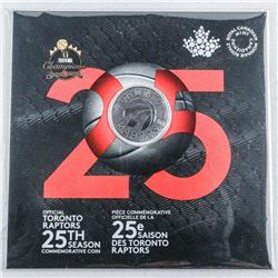 RCM Toronto Raptors 25th Season Commemorative Coin Gift folio