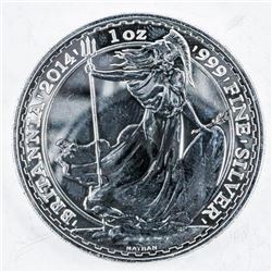 .9999 Fine Silver 2 Pound Coin 'Britannia' 1oz