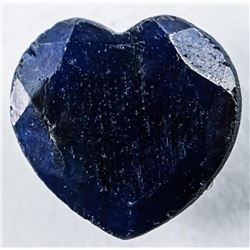 Loose Gemstone (7.09ct) Heart Cut Blue Sapphire. TRRV: $2130.00