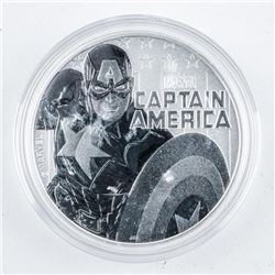 .9999 Fine Silver $1.00 Marvel, Capt. America
