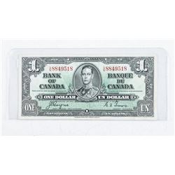 Bank of Canada 1937 1.00 C/T (VF)