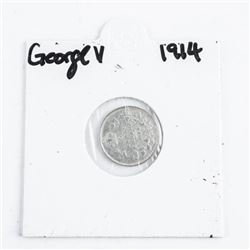 George V 1914 Silver 5 Cents