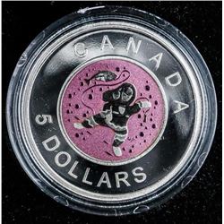 RCM 'Mother and Baby Ice Fishing' .9999 Fine Silver $5.00 Coin (SKR)