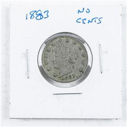 1873- US 'V' Coin 'NO CENTS'