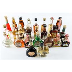 25pc Collection Mini Bar Bottles Estate - Airliners would serve these many years ago.