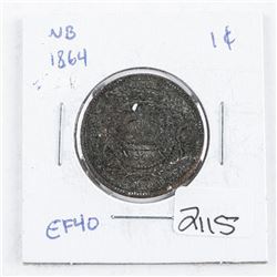 New Brunswick 1864 Large Cent EF40