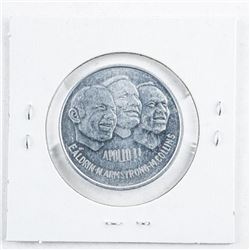 Apollo II 'July 1969' 1st Man on the Moon Landing. Aluminum Medal