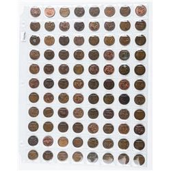 Group of (88) Canada 1 Cent Coins, George - Queen Elizabeth