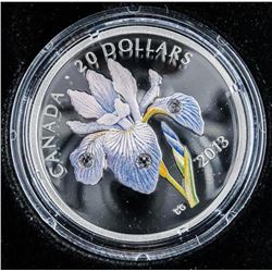 RCM 'Iris Versicolor' .999 Fine Silver $20.00 Coin LE