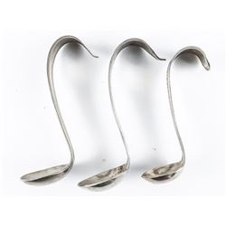 Group (3) Cream Tap Spoons C1924, 1925