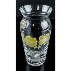 Check Bohemia CZ Vase Hand Painted