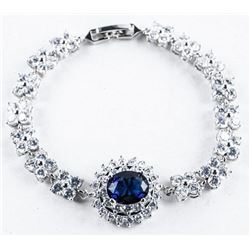 925 Silver Cluster Bracelet with Swarovski Elements