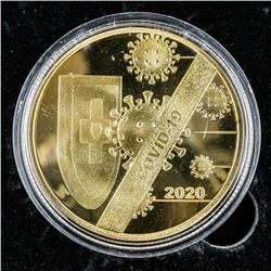 Thank You Front line 'Workers' Gold Plated - Covid 2020 Collector Medal with C.O.A.