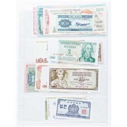 Group of (20) World Notes, 20 Countries UNC