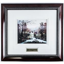 J.L. Munro - Estate Autumn Honest on the River. Fine Art Print, Gallery Frame 26x23"