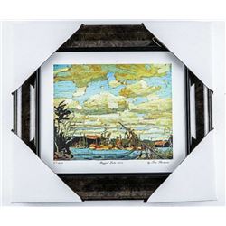 Tom Thomson (1877-1917) Studio/Litho Panel, 'Ragged Lake' Gallery Frame 14x14