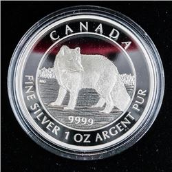 RCM 'Arctic Fox' .9999 Fine Silver $5.00 Coin (AR)