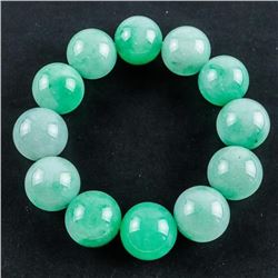 Estate Jade 40mm Bead-Flex Bracelet